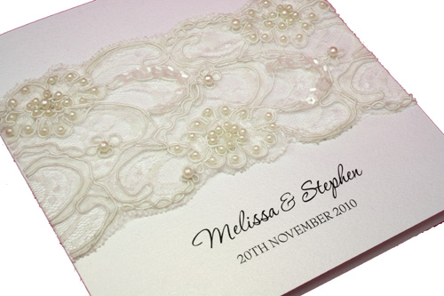 This unique and exquisite Wedding Invitation is sure to set an elegant tone