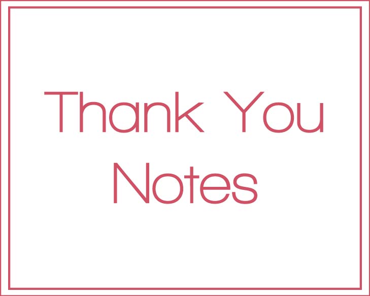 Thank you notes