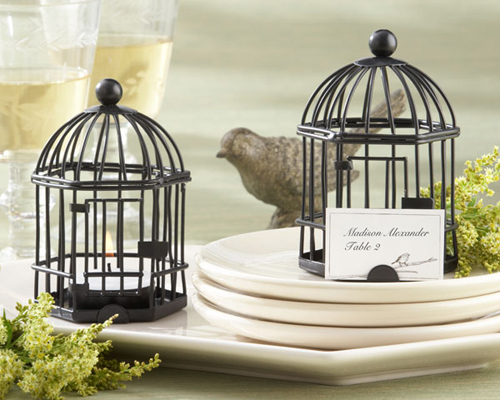 "Love Songs" Birdcage Tea Light/Place Card Holder-Birdcage, tea light, place card holder, bomboniere, wedding 