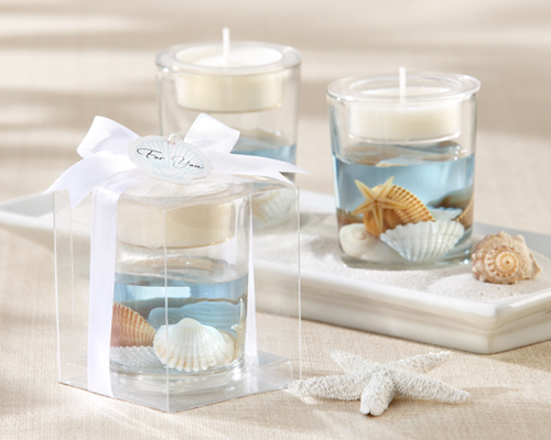 "Seashell" Gel Tealight Holder Candle Wedding Favour-Seashell Gel Tealight Holder Candle Wedding Favour, beach wedding favour, beach candle wedding bomboniere, seashell bomboniere