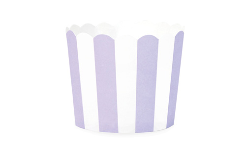 Paper Eskimo Lilac Berry Stripes Baking Cup Cupcake wrapper-Lilac and white stripe cupcake wrapper, paper eskimo lilac berry stripes baking cup, purple themed party, purple and white theme,