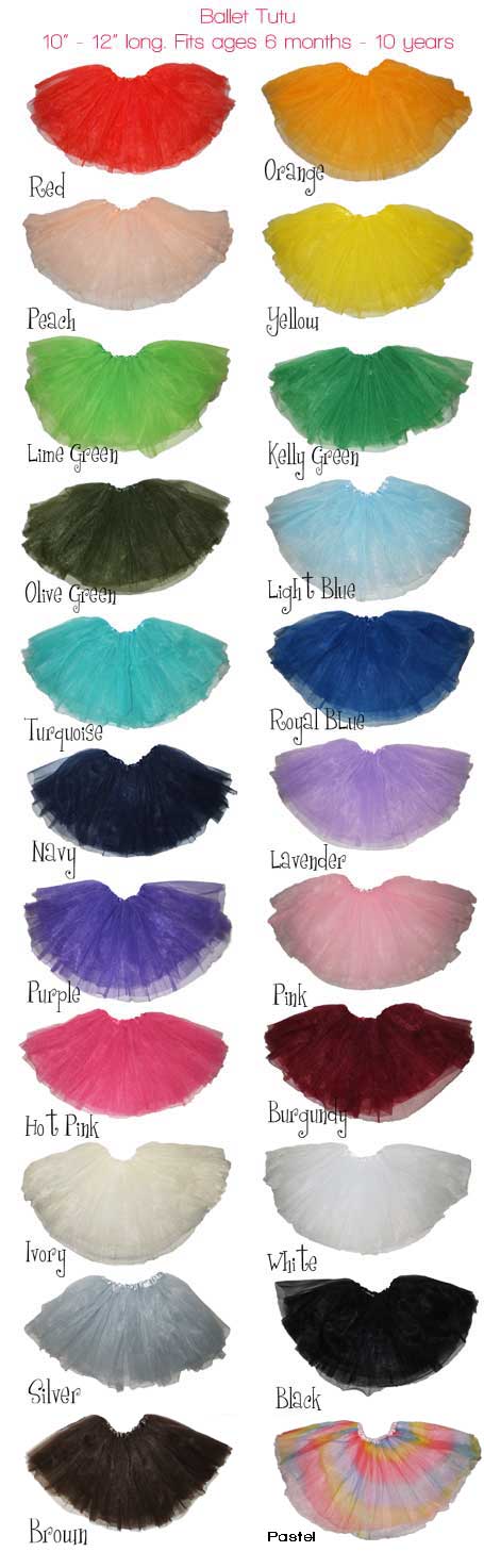 Ballet Tutu Dress Up - 23 colours-Ballet Tutu, Dress up Tutu, fairy tutu, pettiskirt, 