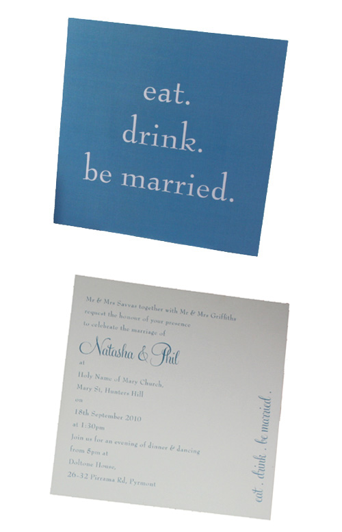 Eat Drink Be Married Invitation-Eat Drink Be Married Invitation, Wedding Invitation, blue wedding invitation, aqua wedding invitation, teal wedding invitation, unique wedding invitation