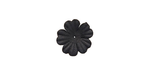 Paper Flowers - Black 20mm (Pack of 50)-Paper Flowers Black, Craft Flowers, Bomboniere, DIY Invitations, DIY bomboniere, bonbonniere, wedding invitations