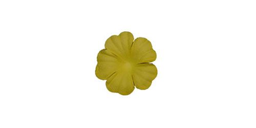 Paper Flowers - Yellow 20mm (Pack of 50)-Paper Flowers Yellow, Craft Flowers, diy invitations, wedding invitations, wedding bomboniere, bonbonniere