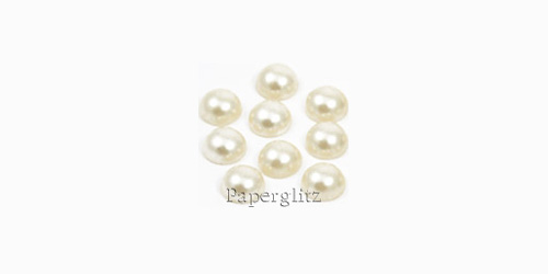 Pearls Flat Backed 10mm Ivory-Flat Backed Pearls, Faux Pearls, Fake Pearls, pearl embellishments, wedding invitations, invitation decoration, pearl decoration, craft pearls, 10mm pearls