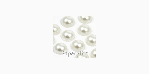 Pearls Flat Backed 12mm White-Flat Backed Pearls 12mm White, Flat Back pearls, paperglitz, craft pearls, wedding invitations, embellishments, pearl embellishment