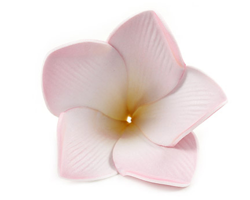 Frangipani Latex Flower Baby Pink (Pack of 12)-Frangipani's, pink frangipani, artificial flowers, fake flowers, bomboniere, diy, bonbonniere, wedding