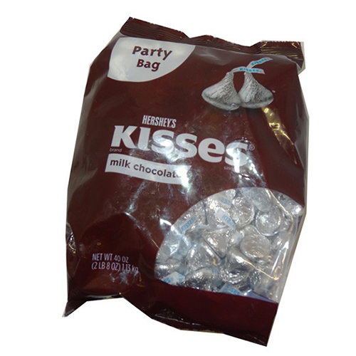 Hershey Chocolate Kisses Party Bag 1.13kg-Hershey Kisses Bulk, hershey kisses australia, hershey kisses sydney, wedding chocolate, chocolate kisses, silver kisses