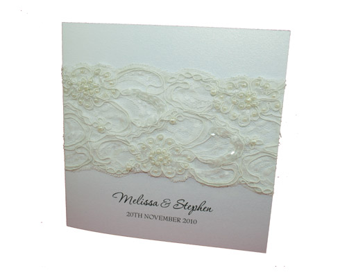 French Beaded Lace Square Invitation-Unique Wedding invitation, french beaded lace invitation, lace wedding invitation, white invitation, delicate invitation, hoot invitations, 