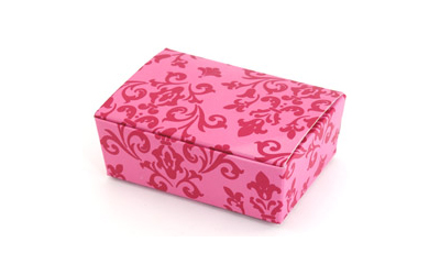 Medium HiPP Box think bracelet- Damask Rose-Medium HiPP Box, Damask Rose, unique favour box, favor box, wedding box, 