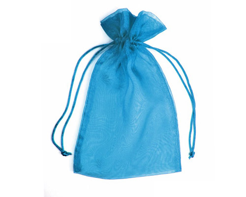 Organza Bag Marine Blue (Pack of 10)-Organza bag, chiffon bag, high quality organza bag, Marine blue organza bag,turqoise organza bag, premium organza bag, wedding favour, wedding bomboniere, christening favour, christening bonbonniere, vandoros organza bag, jewellery organza bag, bonbonniere, bombonniere, bomboniere