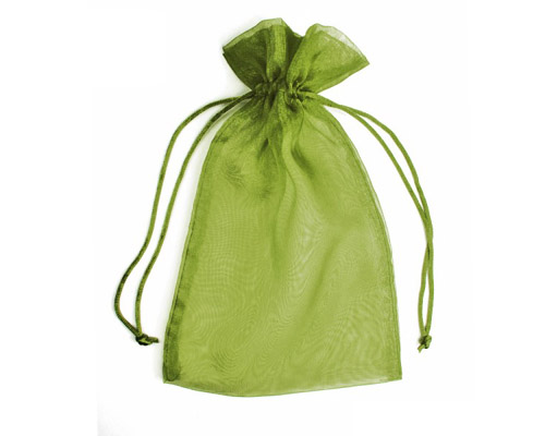 Organza Bag Pistachio Green (Pack of 10)-Organza bag, chiffon bag, high quality organza bag, Pistachio Green organza bag, premium organza bag, wedding favour, wedding bomboniere, christening favour, christening bonbonniere, vandoros organza bag, jewellery organza bag, bonbonniere, bombonniere, bomboniere, Christmas organza