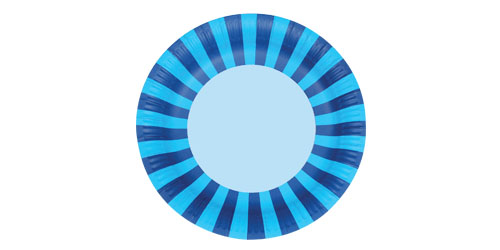 Paper Eskimo Sherbet Blue Party Plates-Paper eskimo sherbet Blue plates, blue party plates, blue stripe party plates, boys party plates, blue paper plates