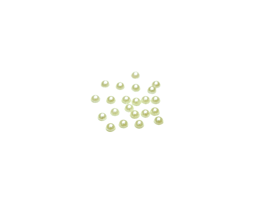 Pearls Flat Backed 4mm Ivory-Flat backed pearls, faux pearls, fake pearls, glue on pearls, 4mm pearls