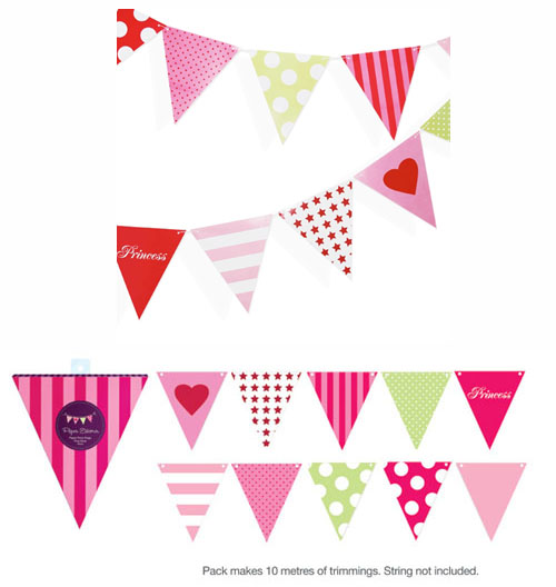 Paper Eskimo Party flags Girls-Paper eskimo party flags girls, girls paper flags, paper bunting