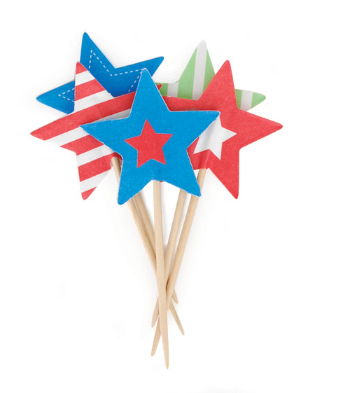 Paper Eskimo Superstar Cupcake Topper-Paper eskimo cupcake topper superstar, superstar cupcake flags, boys party cupcake topper, star cupcake topper