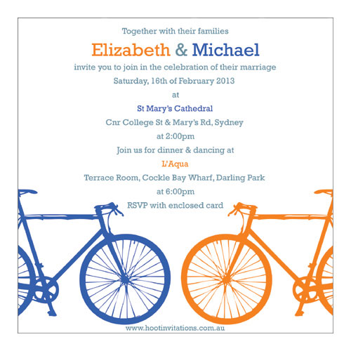 Two bicycles Invitation-Two bicycles invitation, bike wedding invitation, bicycles wedding invitation, bike engagement invitation, bicycle engagement invitation, modern wedding invitation