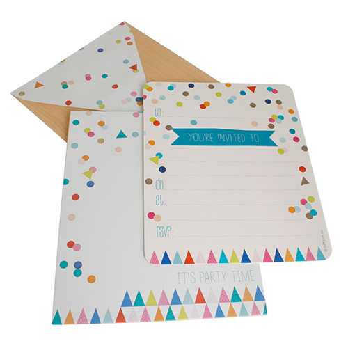 HiPP invitation kit Confetti Rainbow party-rainbow confetti invitation, confetti invitation, confetti invite,