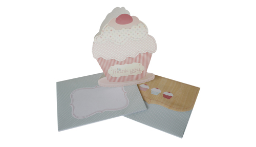 Cupcake Thank you card HiPP-Cupcake Thank you card, Hipp cupcake thank you note, Little people cupcake thank you, birthday thank you card