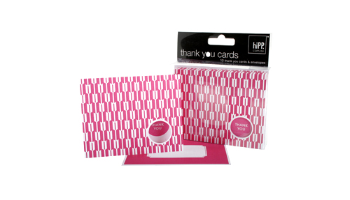 HiPP Thank You Card Habitat Cerise Pink-