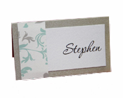 Bella Sweetheart Platinum Place Card-Platinum place card, bella sweetheart place card, gorgeous place card, different place cards, unusual place cards, unique place cards