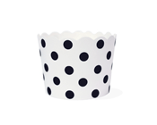 Paper Eskimo Black Spot Baking Cup Cupcake Wrapper-Paper Eskimo Black Spot Baking Cup Cupcake Wrapper, Paper Eskimo Black Spot Baking Cup Cupcake Wrapper, Black Spot Cupcake Wrapper, Birthday Party Cupcake Wrapper, Black and white theme party