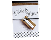 Black and Gold Glitter invitation-Gold glitter invitation, black and gold invitation, glitter wedding invitation