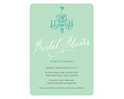 Bridal Shower Chandelier invitation Mint Green-bridal shower invitation, Bridal shower invite, mint green bridal shower, mint green wedding