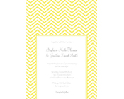 Chevron Wedding Invitation - Yellow-Yellow chevron invitation, chevron wedding invitation, engagement chevron invitation, modern yellow invitation