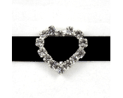 Buckle Diamante Heart Small-Heart Diamante Buckle, heart Buckle, diamante Buckle, diamante embellishment, buckle embellishment, invitation decoration, unique invitations, wedding invitation, bomboniere, bonbonniere, paperglitz