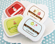 A Winter Holiday Mint Tins Christmas Mint Tins-Christmas mint tins, personalised tins, christmas favours, 