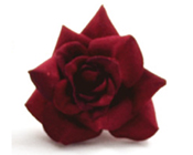 Velvet Roses - Red (Pack of 9)-Velvet Rose Red, artificial flowers, fake flowers, fake roses, bomboniere, DIY invitations, wedding  