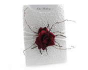 C6 Glamour Pocket Embossed Roses White & Red-Glamour Pocket, wedding invitation, Roses invitation, velvet rose, red rose invitation, stylish invitation, glamorous invitation, rose theme wedding, rose wedding invitation, red and white wedding invitation