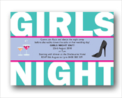 Girls Night Out - Hens Night Invitations-bachelorette invitations, bachelorette party invitations, bachelorette invitation ideas, bachelorette shower invitations, unique bachelorette invitations  Wedding Bachelorette Party Invitations, Girls Night Out invitation, hens invitation, hens party invitation
