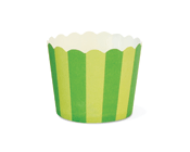 Paper Eskimo Green Stripes Baking Cup Cupcake Wrapper-Paper Eskimo Green Stripes Baking Cup Cupcake Wrapper, Green Stripes Cupcake Wrapper, Birthday Party Cupcake Wrapper, Green theme party, Green Cupcake Cases, Lime Green cupcake wrapper
