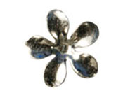 Silver Metallic Flower 15mm (Pack of 20)-Silver Metallic Flower, metal flower, diy invitations, embellishments, wedding invitations, bomboniere