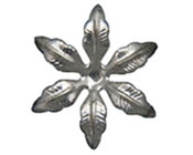 Silver Metallic Flower 35mm (Pack of 10)-Silver Metallic Flower 35mm, Embellishment, diy invitations, wedding invitations, craft flower