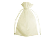 Organza Bag Ivory (Pack of 10)-Organza bag, chiffon bag, ivory organza bag, high quality organza bag, premium organza bag, wedding favour, wedding bomboniere, christening favour, christening bonbonniere, vandoros organza bag, jewellery organza bag, bonbonniere, bombonniere, bomboniere