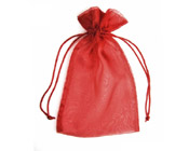 Organza Bag Spice Red (Pack of 10)-Organza bag, chiffon bag, high quality organza bag, Spice Red organza bag, premium organza bag, wedding favour, wedding bomboniere, christening favour, christening bonbonniere, vandoros organza bag, jewellery organza bag, bonbonniere, bombonniere, bomboniere, Christmas organza