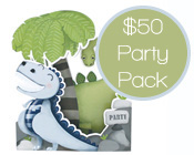 Dinosaur Party Pack $50-Dinosaur party pack, paper eskimo dinosaur invitation, big foot dino party pack,