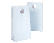 Paper Eskimo Blue Spot Party Bags-Paper Eskimo Blue spot Party Bags, Lolly Bags, blue lolly bags, boys party lolly bags, paper party bags, bomboniere bags