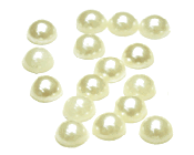 Pearls Flat Backed 6mm Ivory-Flat Backed Pearls, 6mm Flat Backed Pearls, fake pearls, faux pearls, wedding invitations, diy accessories, stick on pearls, glue on pearls