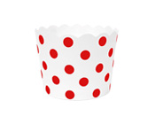 Paper Eskimo Red Spot Baking Cup Cupcake Wrapper-Paper Eskimo Red spot Baking Cup Cupcake Wrapper, Red spot Cupcake Wrapper, Birthday Party Cupcake Wrapper, red theme party, red Cupcake Cases, Girls party cupcake Wrapper, baby shower cupcake wrapper