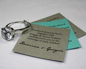 Diamond Ring Invitation-Diamond Ring Invitation, glamorous invitation, unusual invitation, keyring invitation, keychain invitation, unique wedding invitation