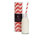 Paper Eskimo Paper Straw Candy Cane Red-Paper eskimo paper straws candy cane Red, red stripe straws, retro paper straws