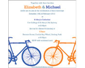 Two bicycles Invitation-Two bicycles invitation, bike wedding invitation, bicycles wedding invitation, bike engagement invitation, bicycle engagement invitation, modern wedding invitation