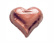 Brown Foiled Hearts-Fardoulis chocolate foiled Hearts, chocolate hearts, foil hearts, wedding confectionery, wedding chocolate, bomboniere, bonbonniere, fine chocolate, luxury bomboniere, luxury chocolate, brown chocolate, brown hearts