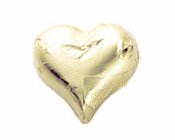 Matt Gold Foiled Hearts-Fardoulis chocolate foiled Hearts, chocolate hearts, foil hearts, wedding confectionery, wedding chocolate, bomboniere, bonbonniere, fine chocolate, luxury bomboniere, luxury chocolate, gold hearts, gold chocolate