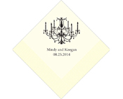 Personalised Napkin Elegant Chandelier-Personalised Napkins, Personalised chandlelier napkins, personalised serviettes,